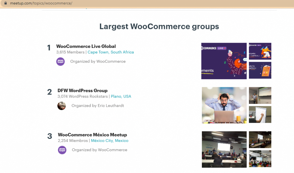 Local WooCommerce Meetups
