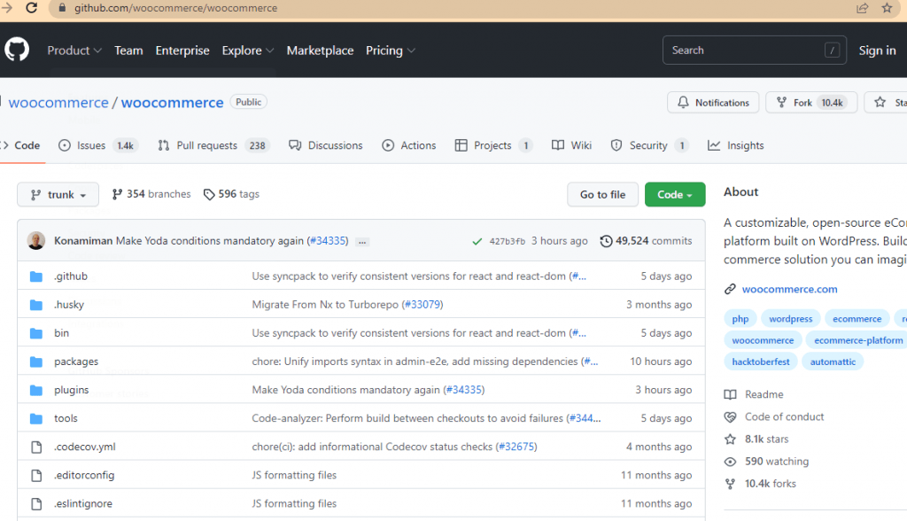 WooCommerce Github